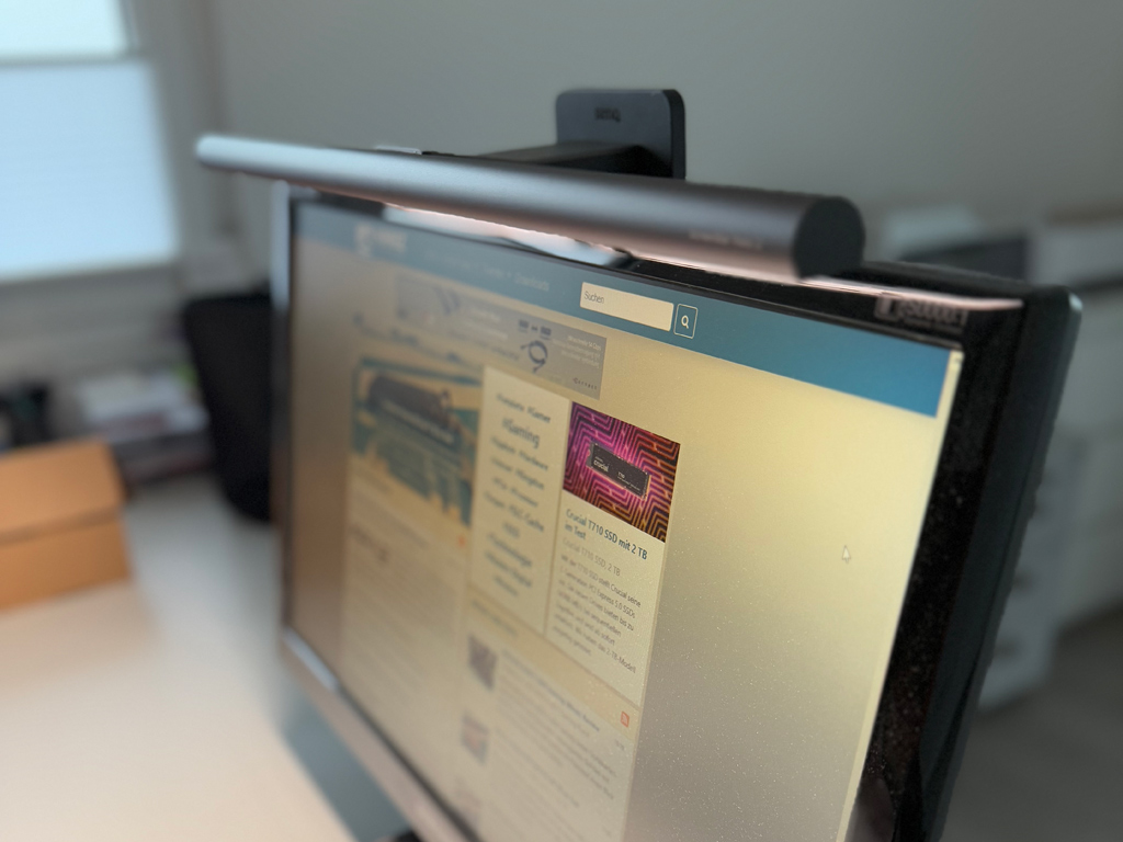 Hochwertig: Die ScreenBar Halo 2 von BenQ.