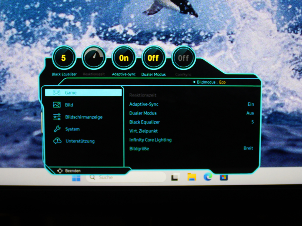 OSD ‒ Game-Settings.